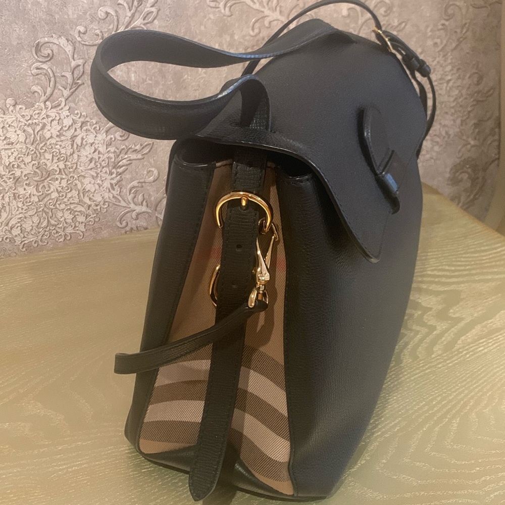 Burberry Pebbled Leather Camberely Bag 13”x10”x6.5”